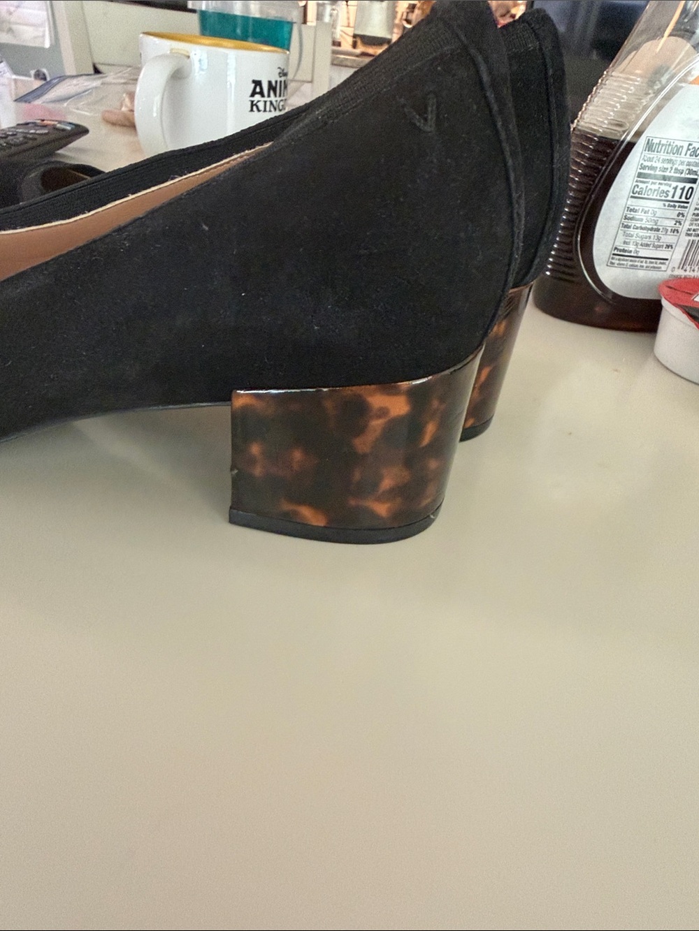 Vionic Natalie Tortoise suede pumps block heels size 9.5 - Picture 6 of 8